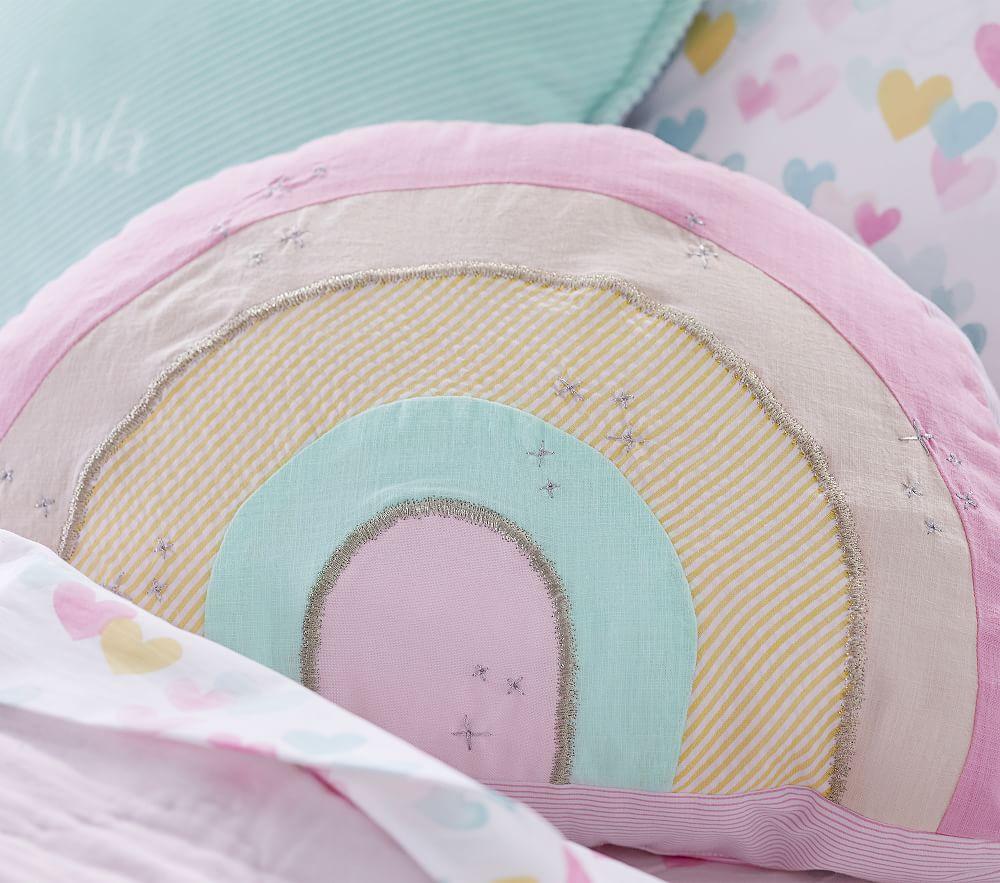 Rainbow shaped cushion sale